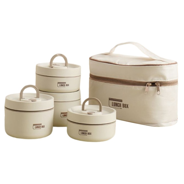 ThermoBox meerlaagse geïsoleerde lunchbox met GRATIS draagtas 15