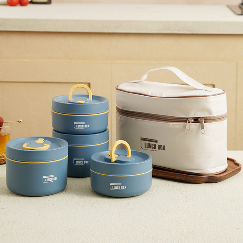 ThermoBox meerlaagse geïsoleerde lunchbox met GRATIS draagtas 2
