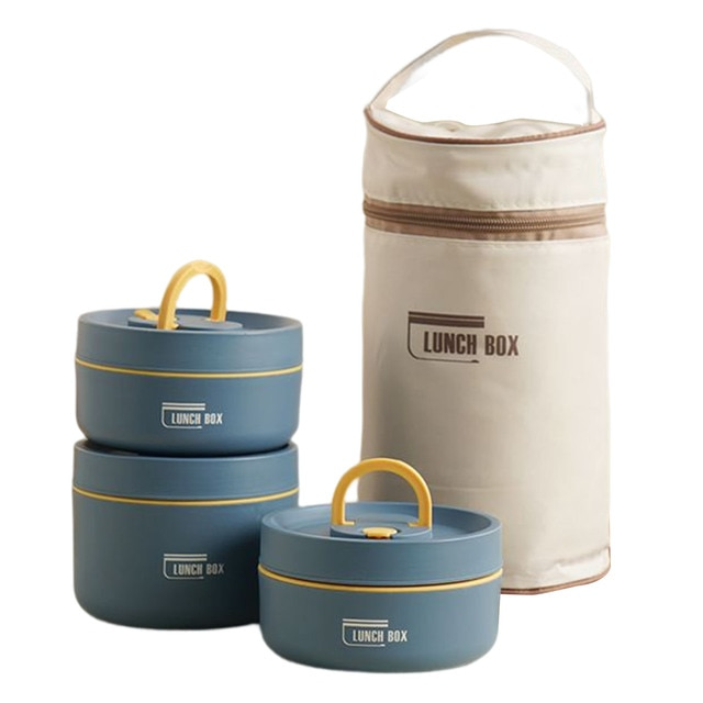 ThermoBox meerlaagse geïsoleerde lunchbox met GRATIS draagtas 22