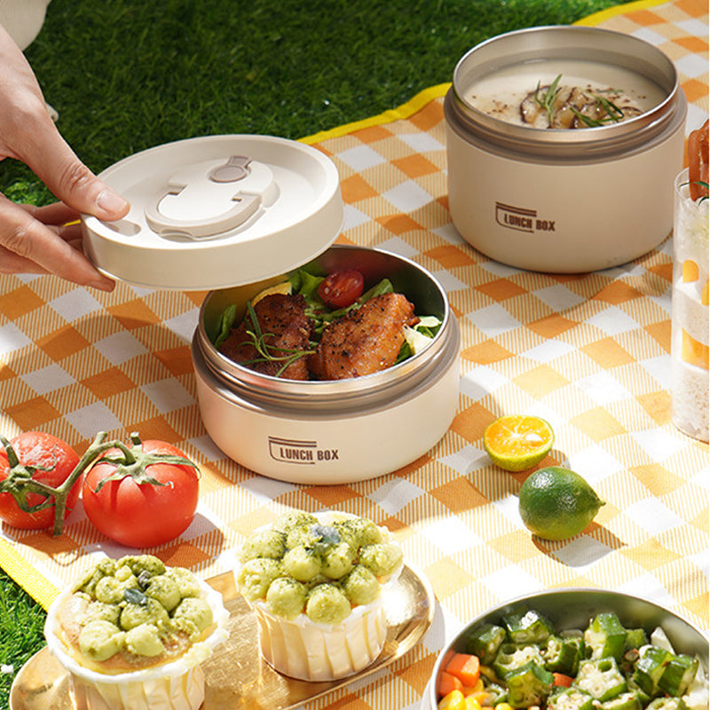 ThermoBox meerlaagse geïsoleerde lunchbox met GRATIS draagtas 4