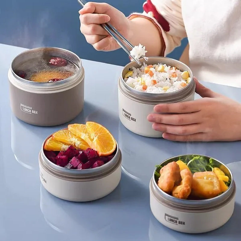 ThermoBox meerlaagse geïsoleerde lunchbox met GRATIS draagtas 5