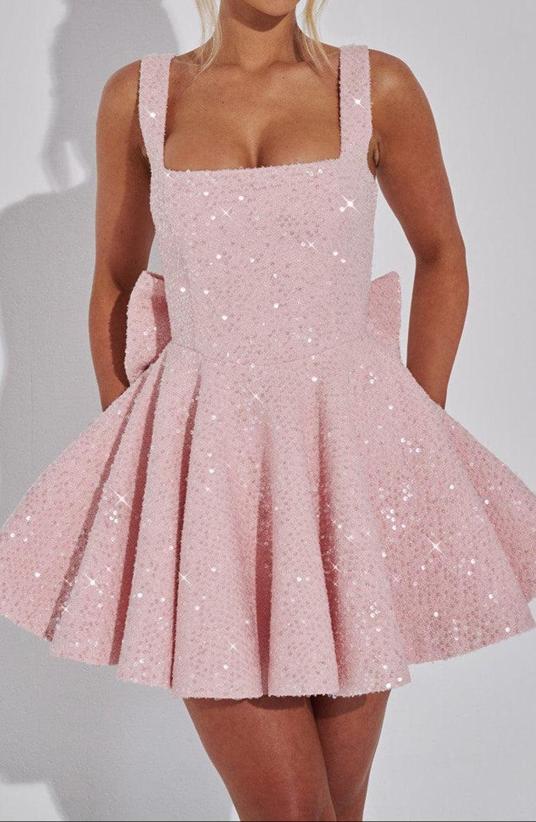 Triana Mini Jurk - Blush 0