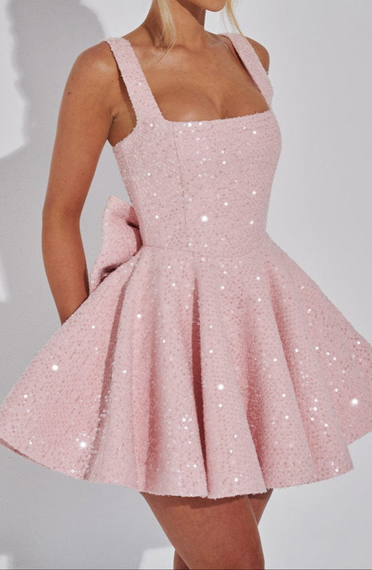 Triana Mini Jurk - Blush 2