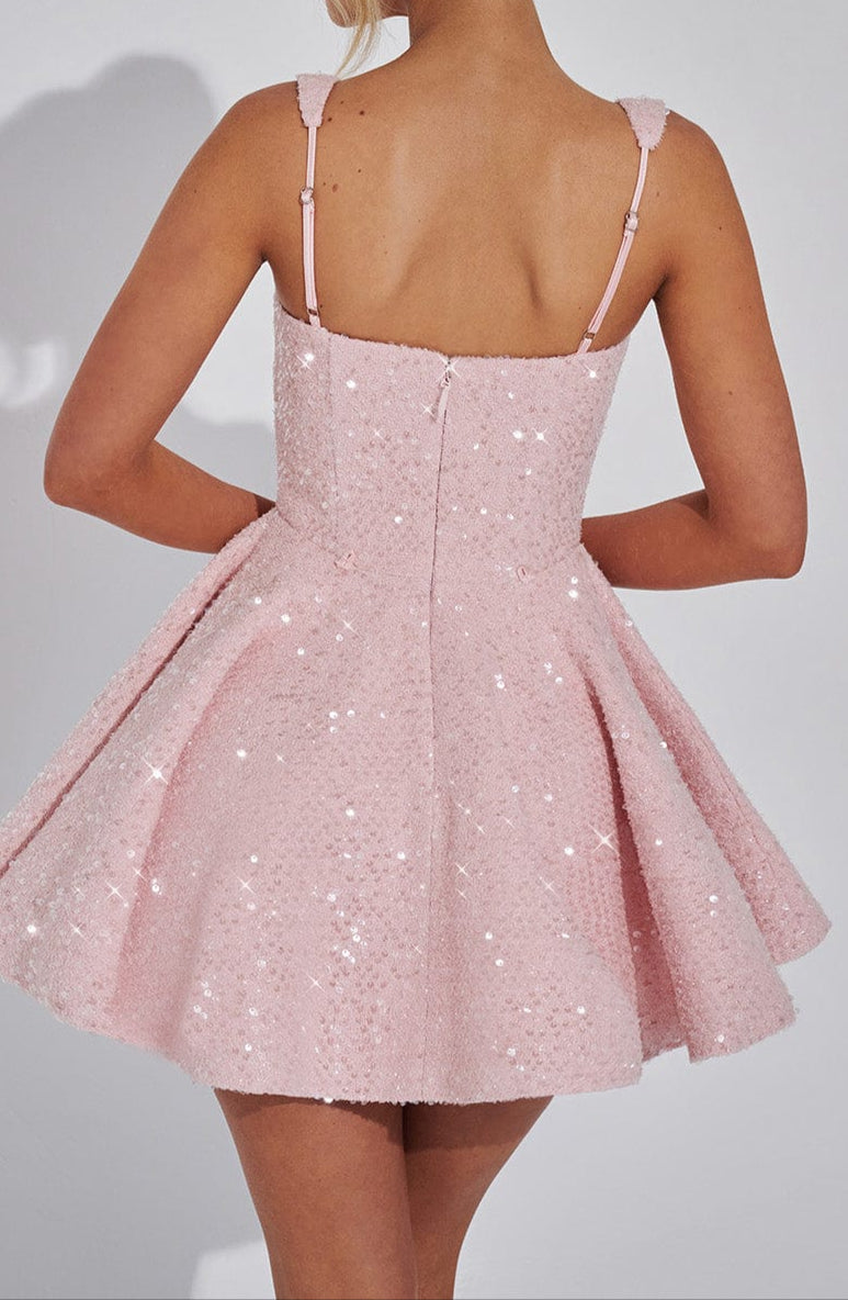 Triana Mini Jurk - Blush 5