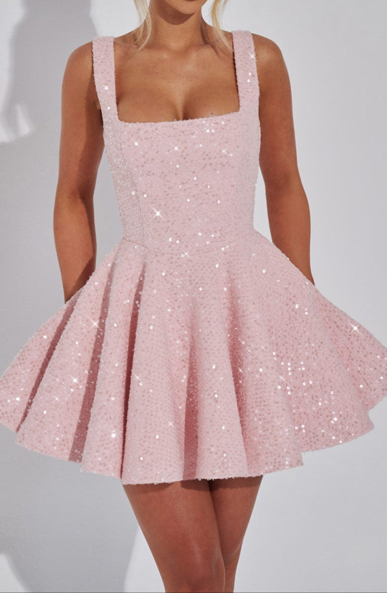 Triana Mini Jurk - Blush 6