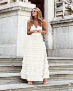 Tule Maxi Rok met Elastische Tailleband 4
