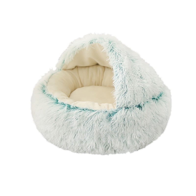 Ronde Pluche Kalmerende Honden/Katten Cave Bed