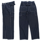 Unisex Denim Overalls Katoen Gestreept 7