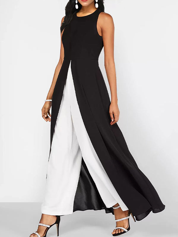 Unisex Jumpsuit Polyester Slim Fit Mouwloos 0