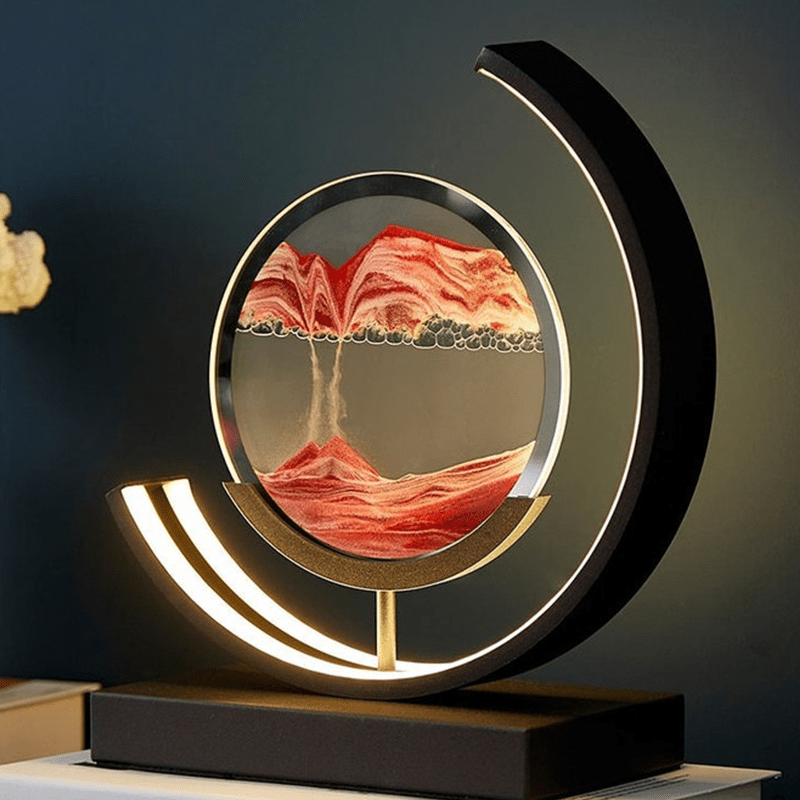 Sands of Time LED Tafellamp met Goudkleurige Afwerking – Touchbediening
