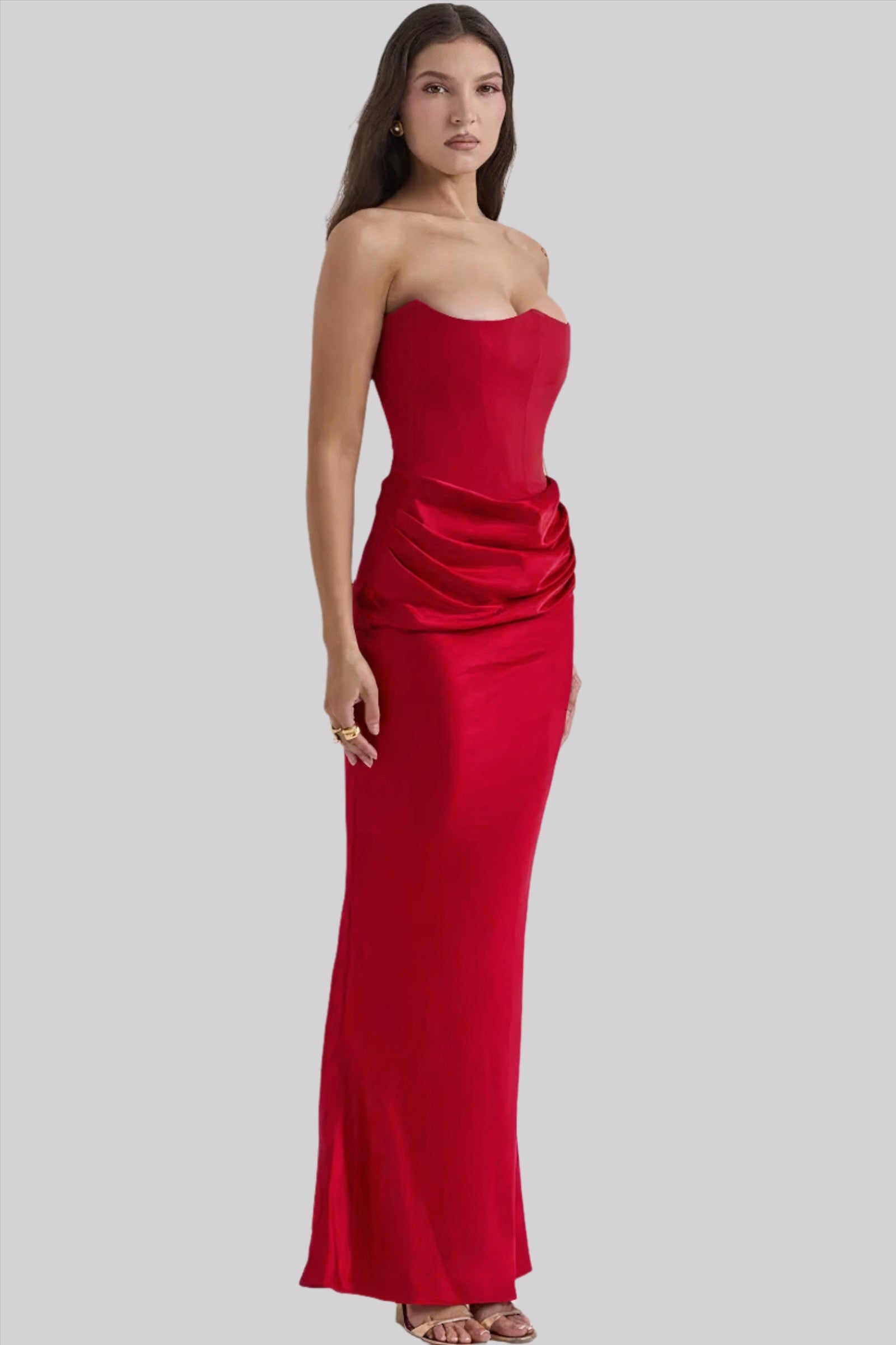 Fiona - Strapless Elegante Maxi Jurk