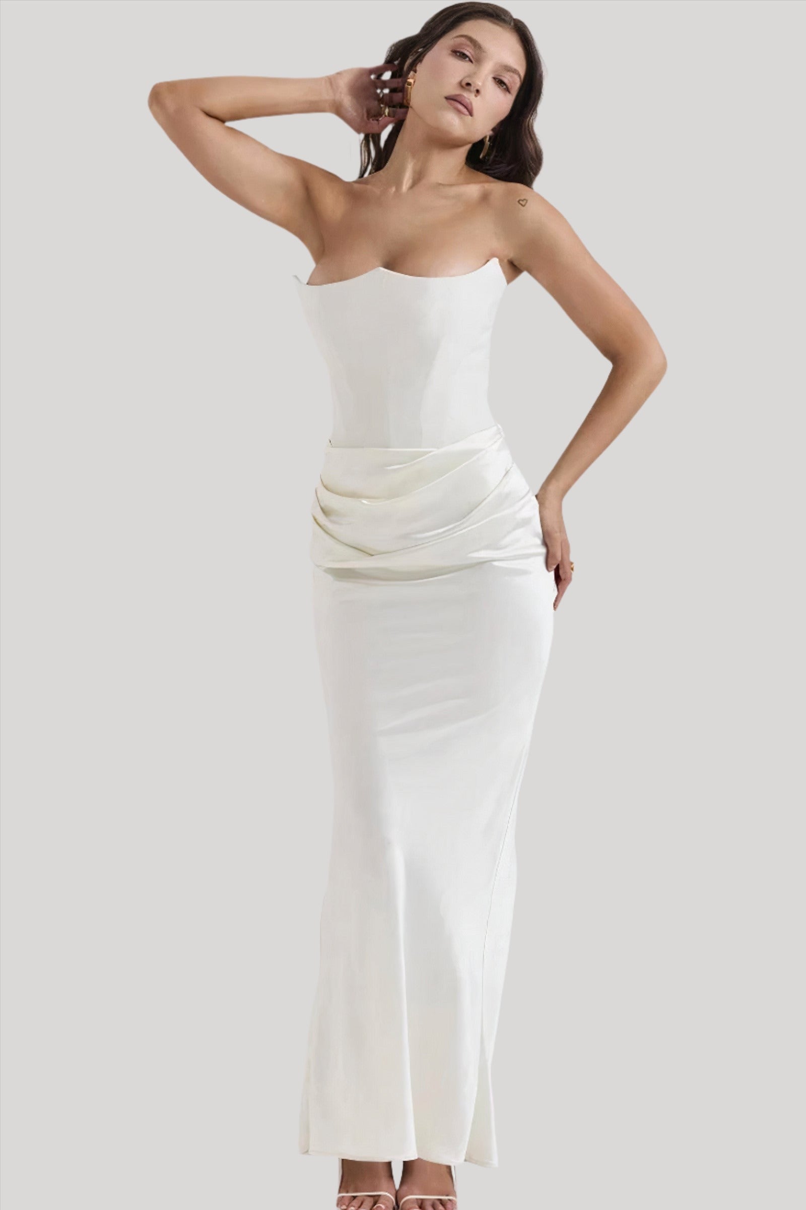 Fiona - Strapless Elegante Maxi Jurk