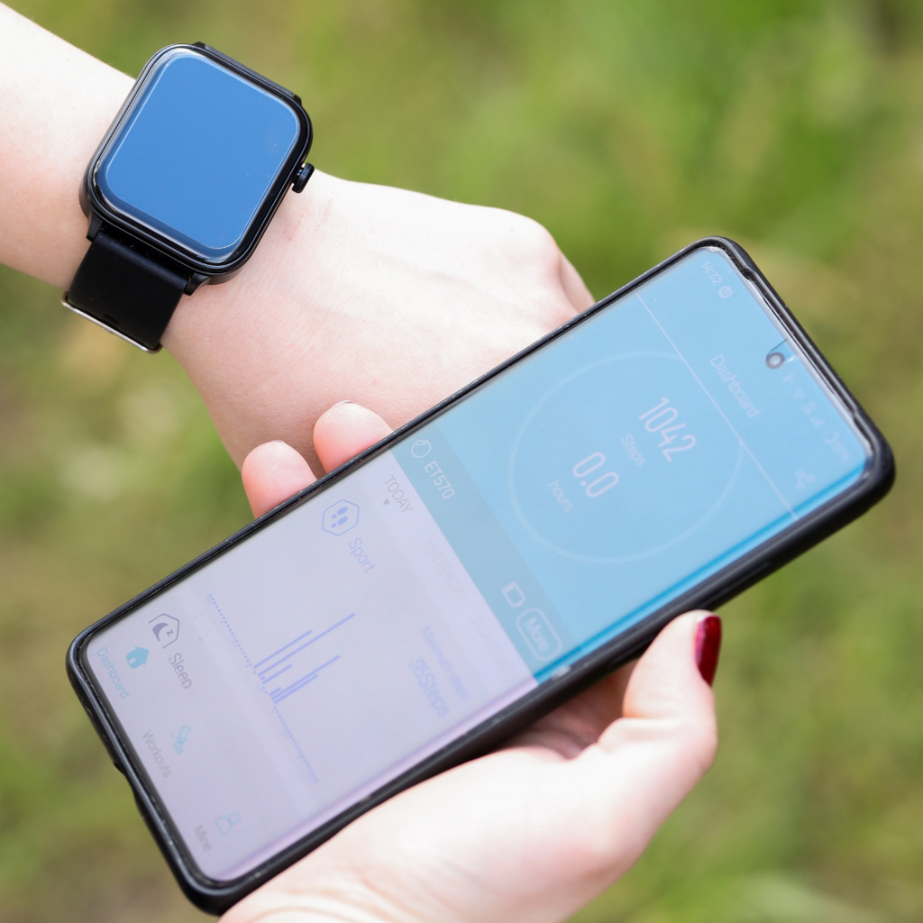 Smartwatch iOS/Android-telefoons Met Real-Time Hartslagmeter
