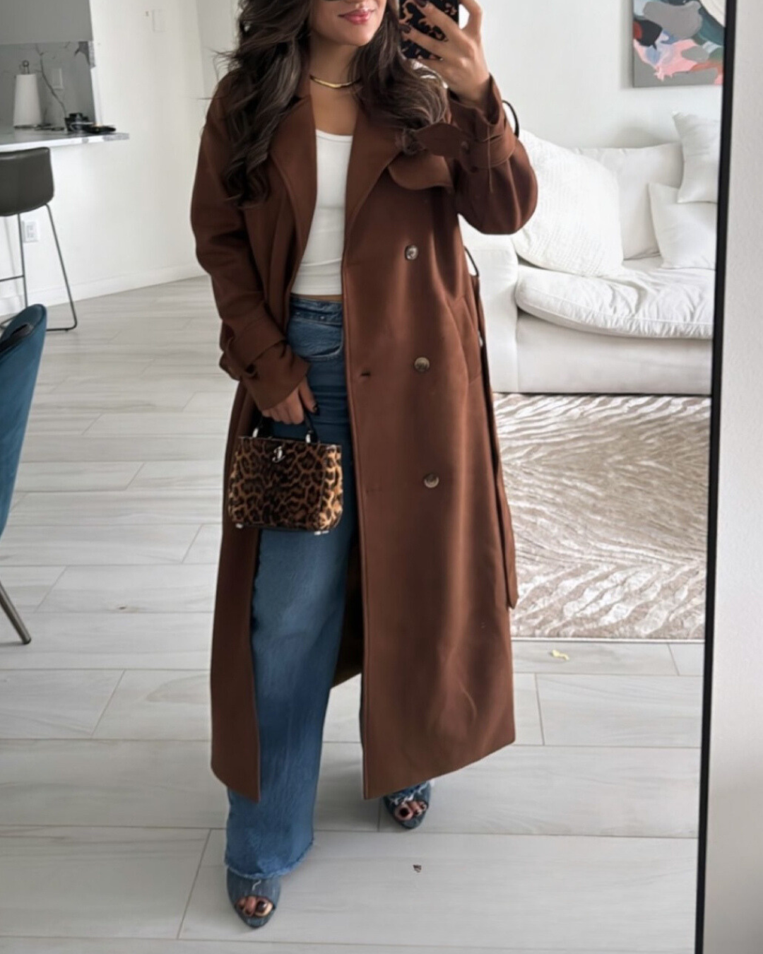 Banbury Suède Trench Coat