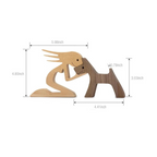 ArtZ® Noordse Houten Hondensculpturen