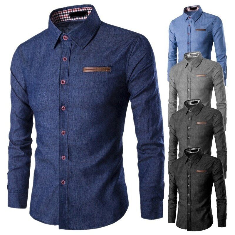 Slim Fit Denim Blouse Lichtgewicht Shirt van Duurzame Stof voor Dames met Flatterend Silhouet