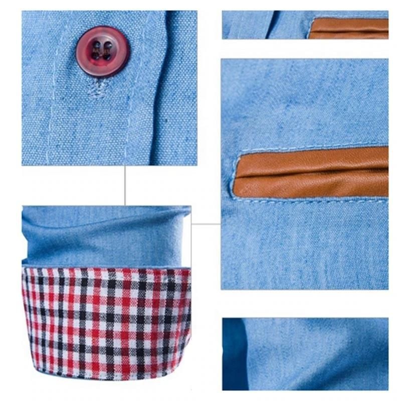 Slim Fit Denim Blouse Lichtgewicht Shirt van Duurzame Stof voor Dames met Flatterend Silhouet