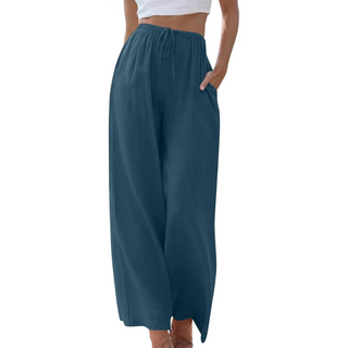 Adeline - Elegante Broek van Katoen en Linnen voor Zomer