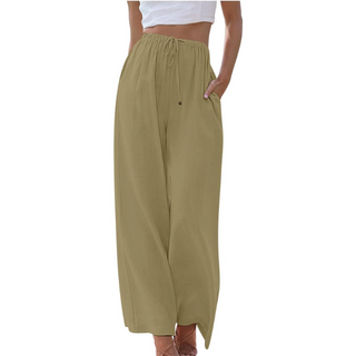 Adeline - Elegante Broek van Katoen en Linnen voor Zomer
