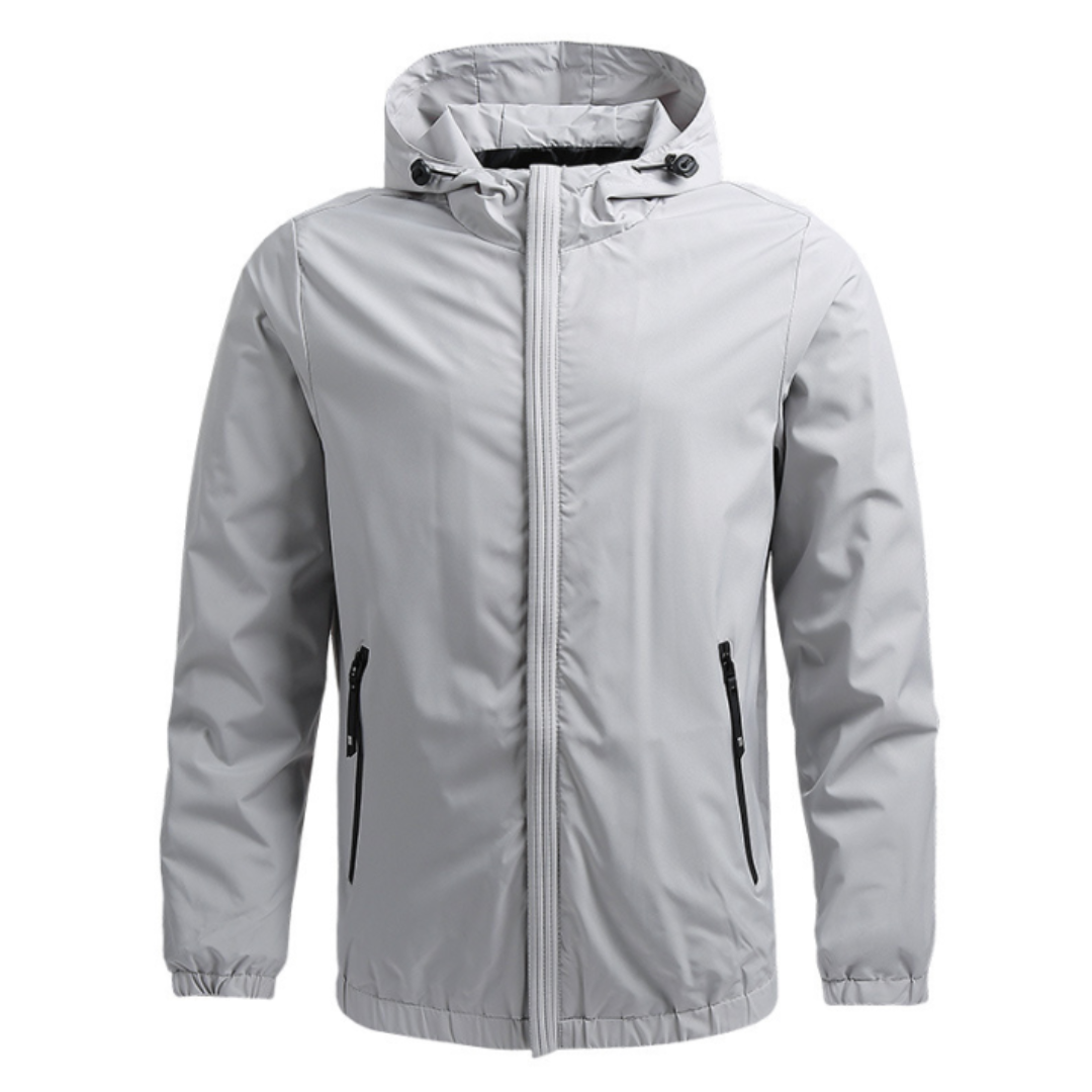 Heren Outdoor Regenjas – Lichte Hoodie Windbreaker voor Sport en Dagelijks Gebruik