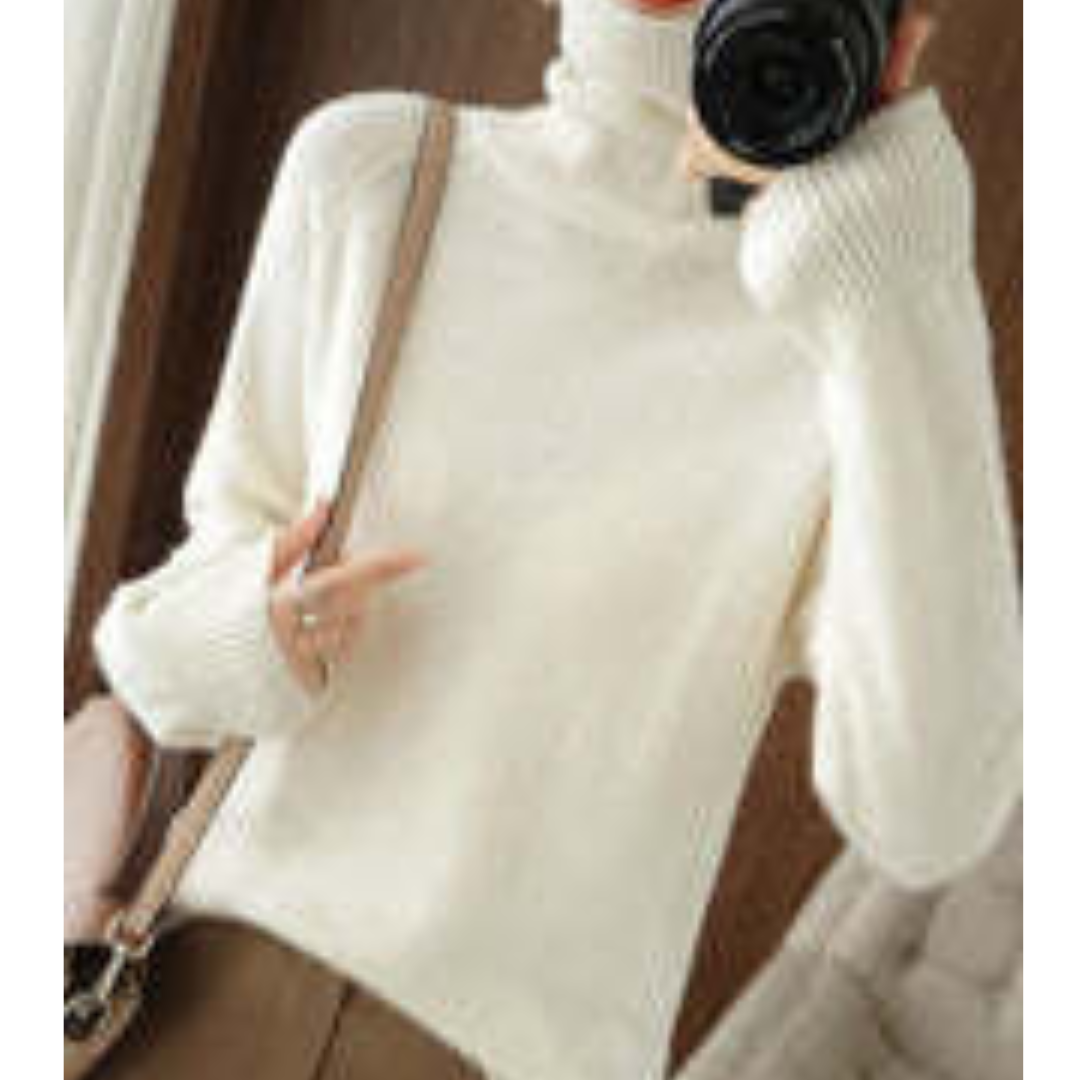 Dames Elegante Coltrui Voor Dames Lange Mouwen Trui