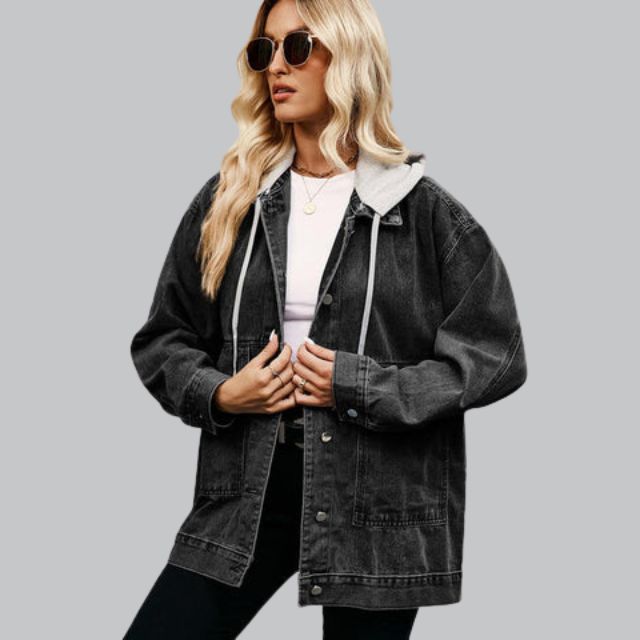 Dames Spijkerjas met Capuchon - Vintage-Effect voor een stedelijke stijl
