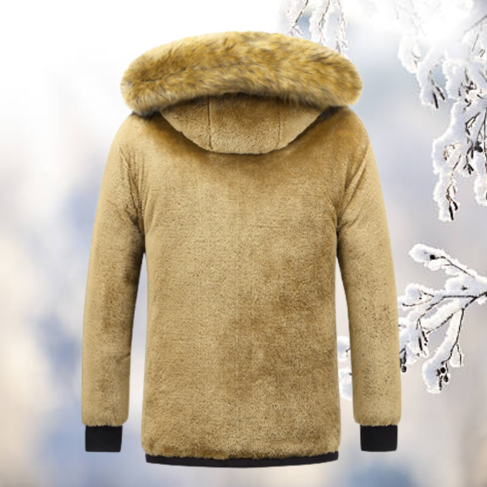 Winter Parka Heren Met Bontkap Geïsoleerde Jas Voor Koude