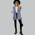 Dames Spijkerjas met Capuchon - Vintage-Effect voor een stedelijke stijl