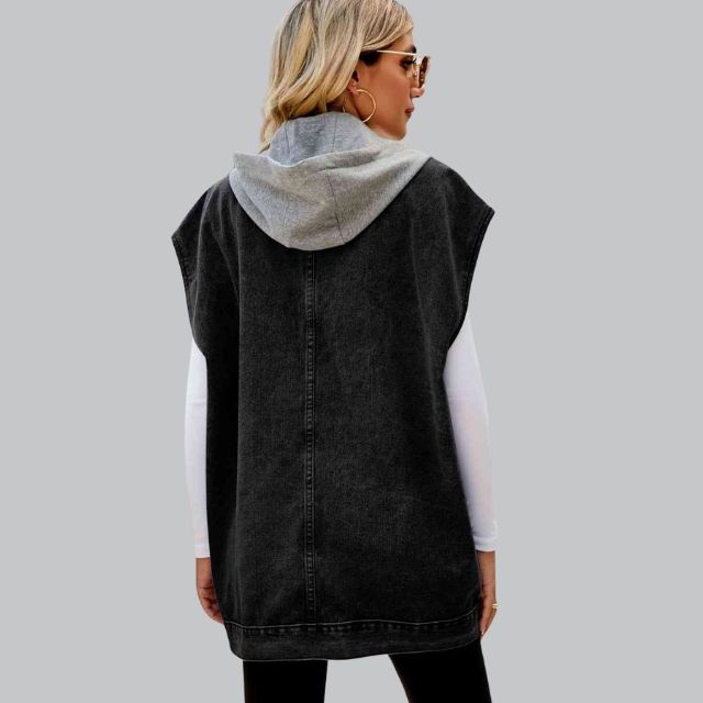 Dames Spijkerjas met Capuchon - Vintage-Effect voor een stedelijke stijl