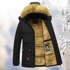 Winter Parka Heren Met Bontkap Geïsoleerde Jas Voor Koude
