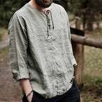 Vardi Dante™ Leon Linnen blouse | Een stijlvolle & casual herenblouse 0