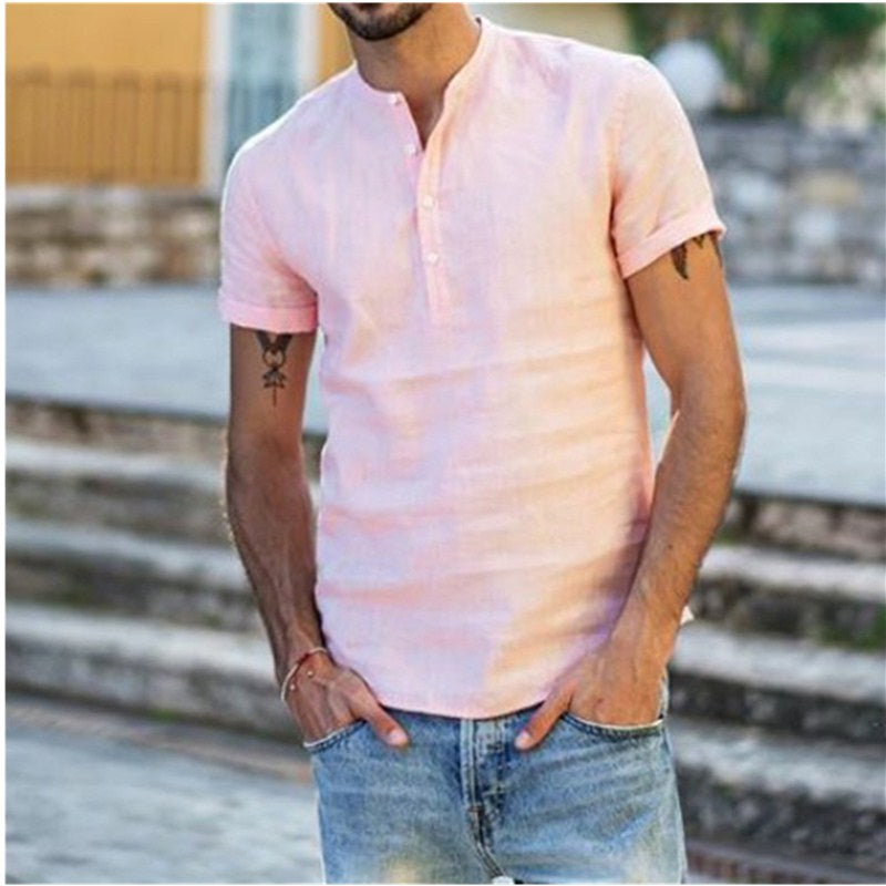 Vardi Dante™ Leon Linnen blouse | Een stijlvolle & casual herenblouse 5