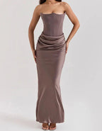 Vera - Strapless elegante maxi-jurk 1