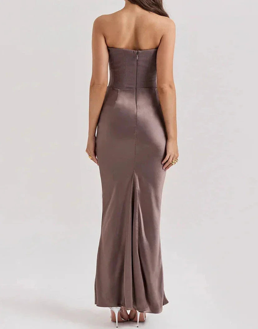 Vera - Strapless elegante maxi-jurk 2