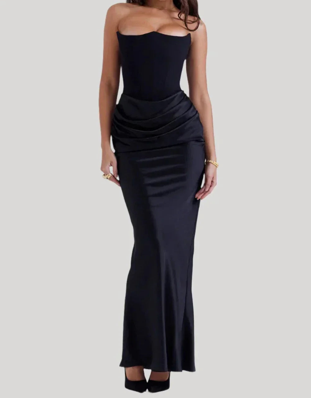 Vera - Strapless elegante maxi-jurk 3
