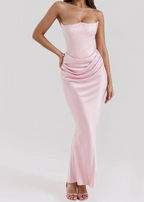 Vera - Strapless elegante maxi-jurk 7