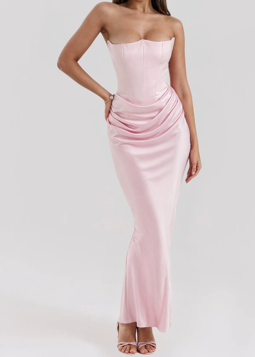 Vera - Strapless elegante maxi-jurk 7
