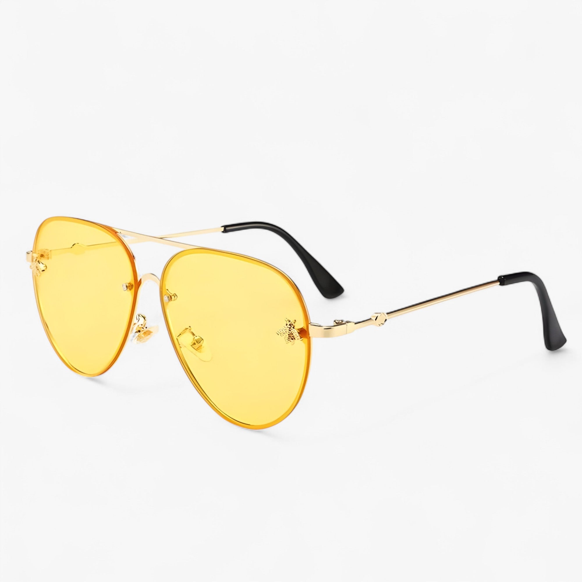 Vintage Piloten Zonnebril Dames met Metalen Montuur en UV400 Bescherming 9