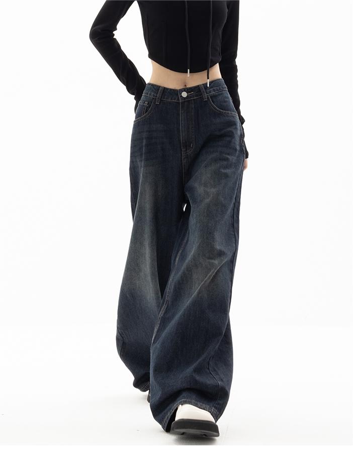 Vintage baggy boyfriend jeans met wassing uit de jaren 90 1