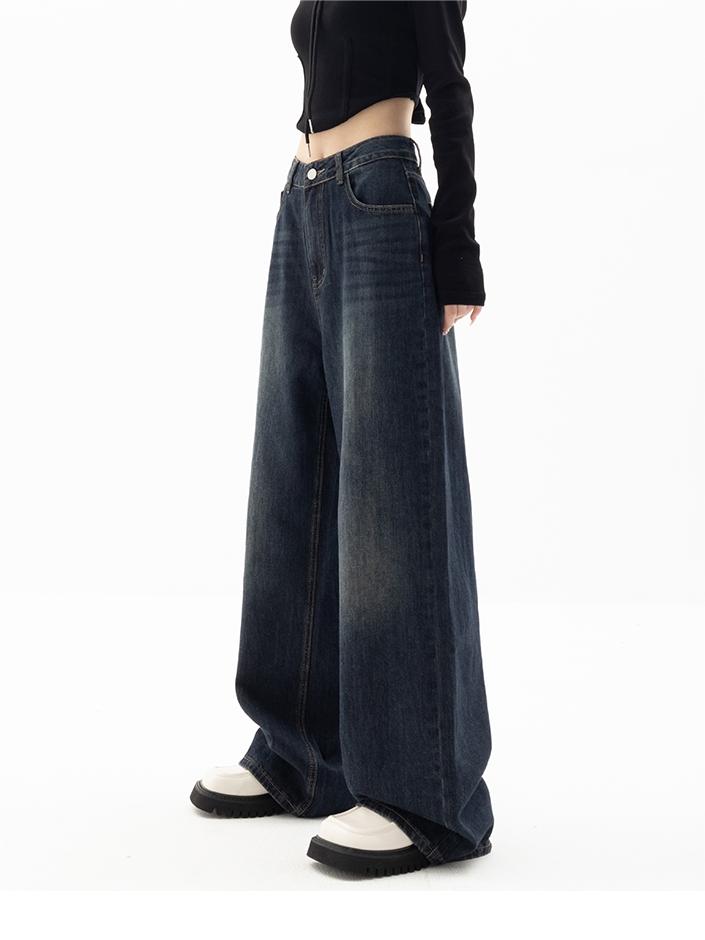 Vintage baggy boyfriend jeans met wassing uit de jaren 90 2