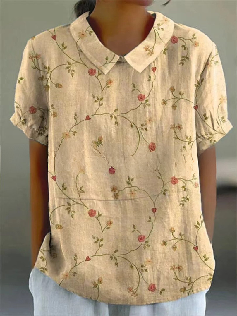 Vintage blouse met bloemenprint voor dames | Casual 2