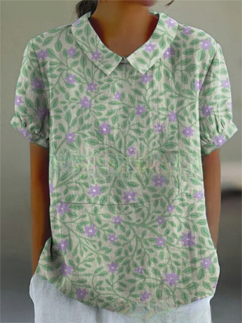 Vintage blouse met bloemenprint voor dames | Casual 3