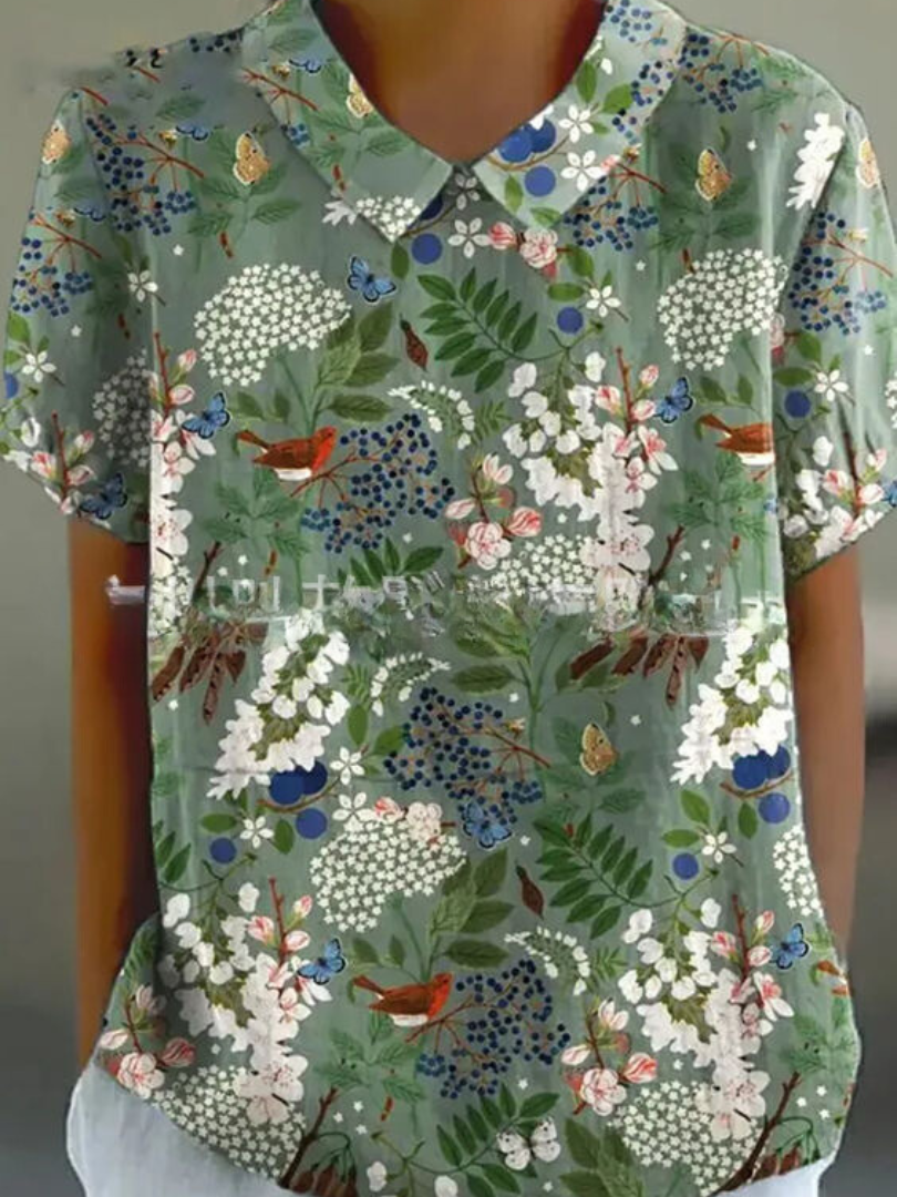 Vintage blouse met bloemenprint voor dames | Casual 4