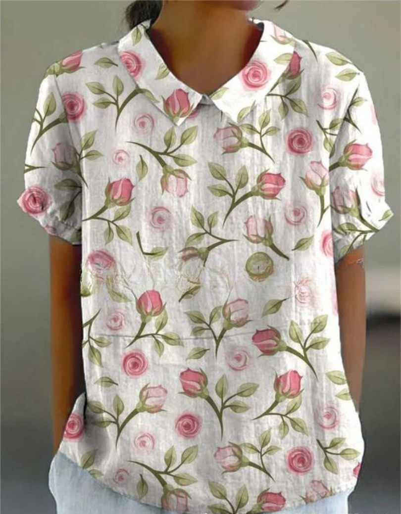 Vintage blouse met bloemenprint voor dames | Casual 7