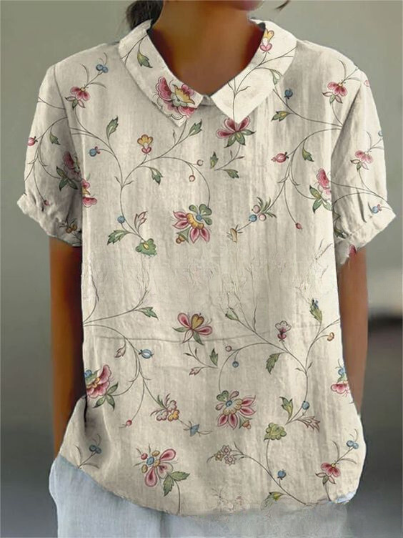Vintage blouse met bloemenprint voor dames | Casual 9