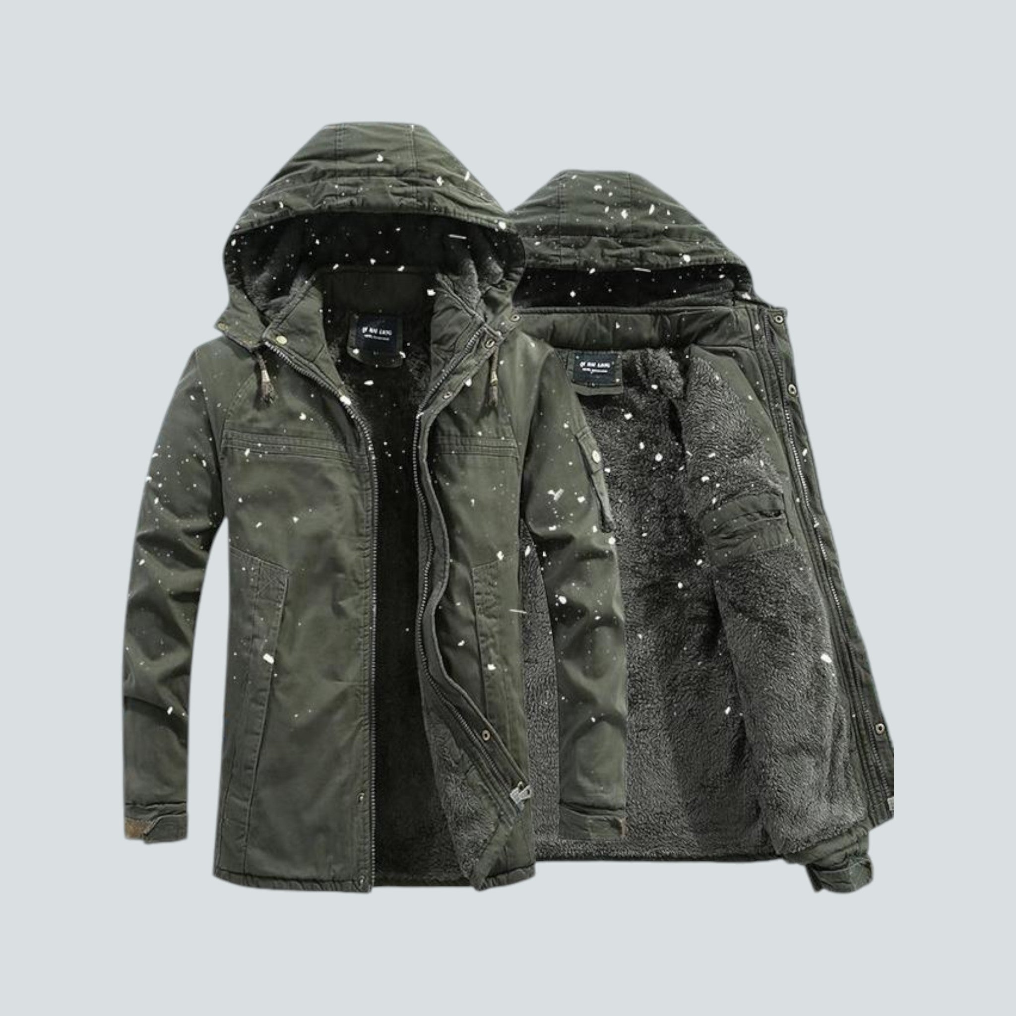 Vintage winterjas voor heren 0