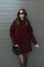 Violet | Gebreide set met Top en Rok 2