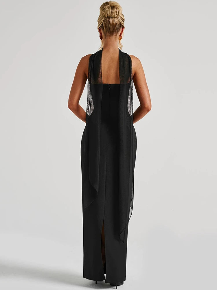 Vrouwen Avondjurk Lang Strapless Rayon Blend 3