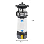 OceanGlow Lighthouse Solar LED-lichtlamp – Nautische zonne-verlichting voor buitenruimtes