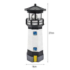 OceanGlow Lighthouse Solar LED-lichtlamp – Nautische zonne-verlichting voor buitenruimtes